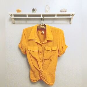 Light Fabric Button Up Shirt